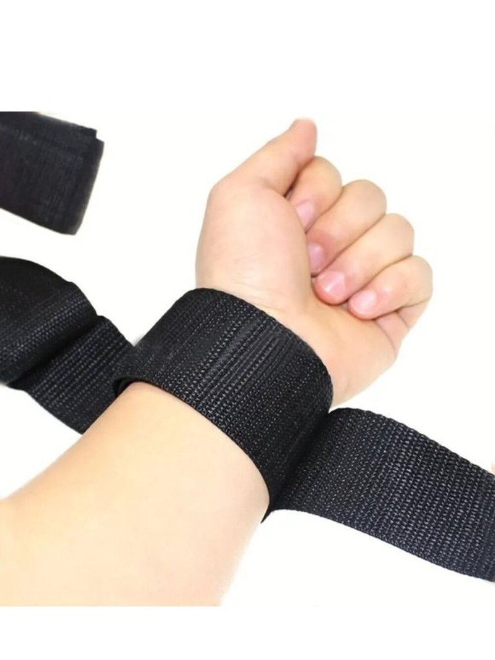 Bondage Harness Ankle & Wrist Handcuffs Restraint Belt Black Role Play Cosplay - Picture 12 of 12